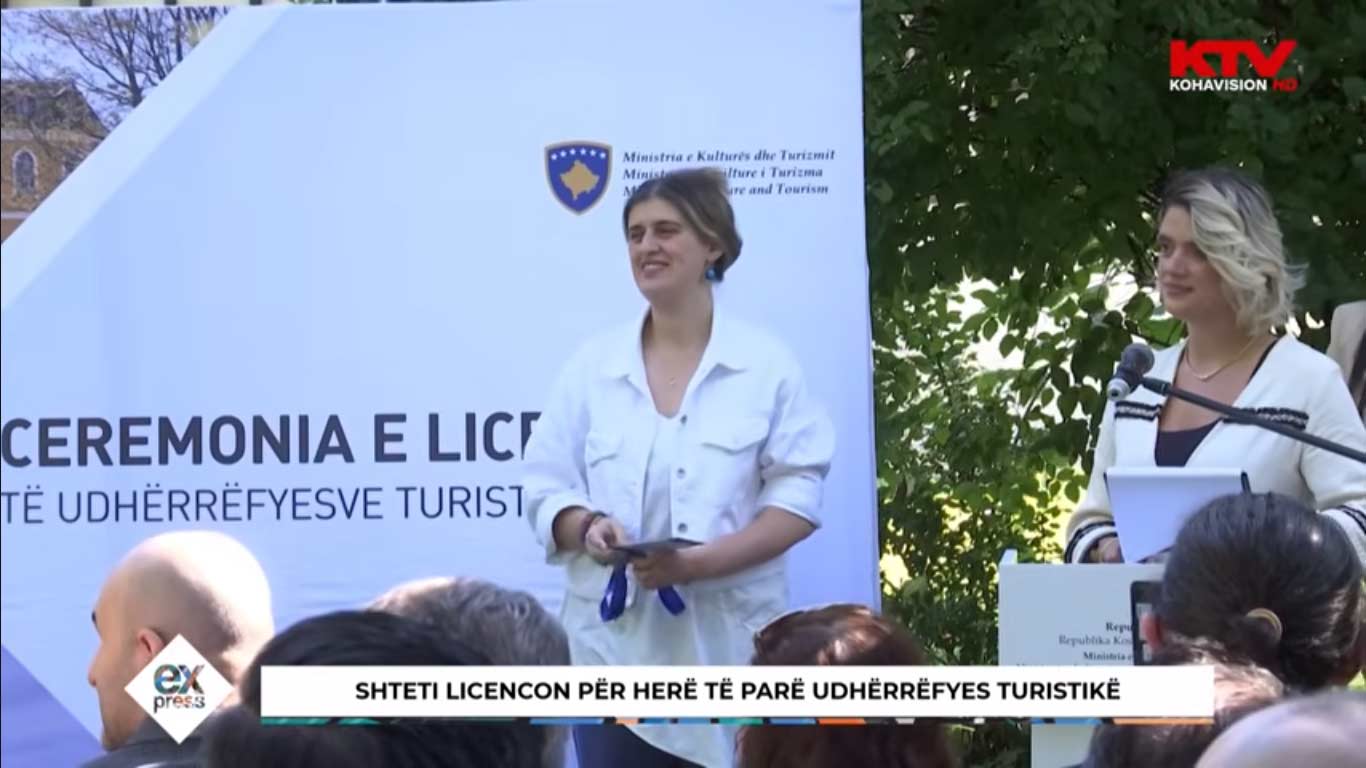Саранда Бигорци на додели лиценци туристичким водичима 