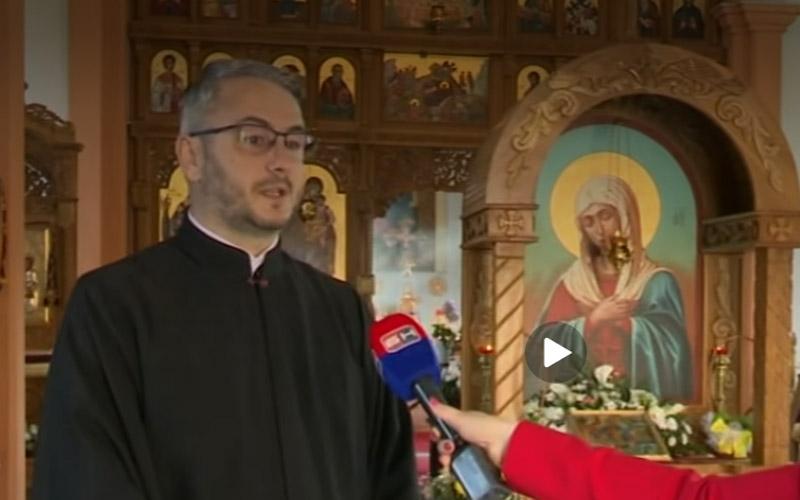 свештеник Миладин Митровић, снимак екрана