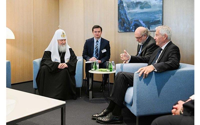патријарх руски Кирил у Савету Европе на састанку са тадашњим генералним секретаром Тобјорном Јагландом