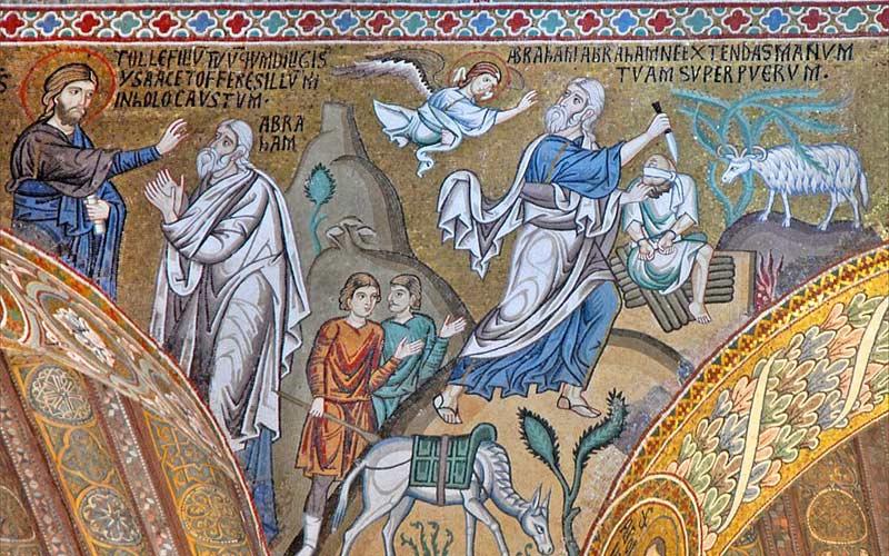 Авраамово жртвоприношење Исаака, капела Палатина, Палермо