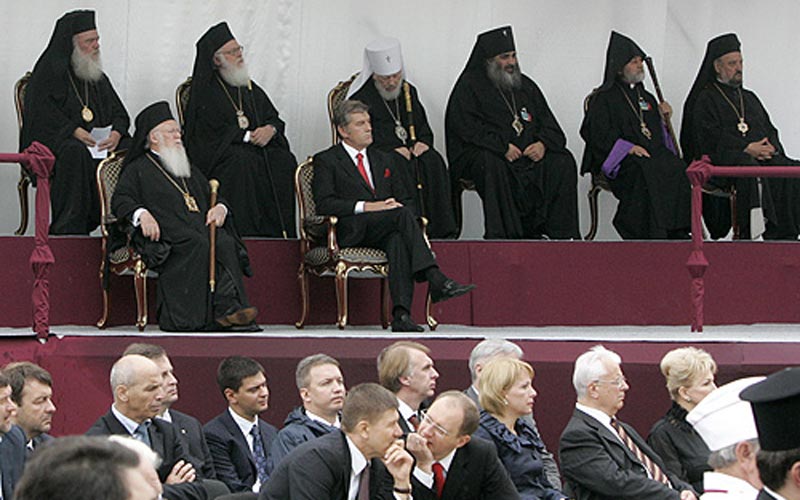 патријарх Вартоломеј у посети Украјини 2008.