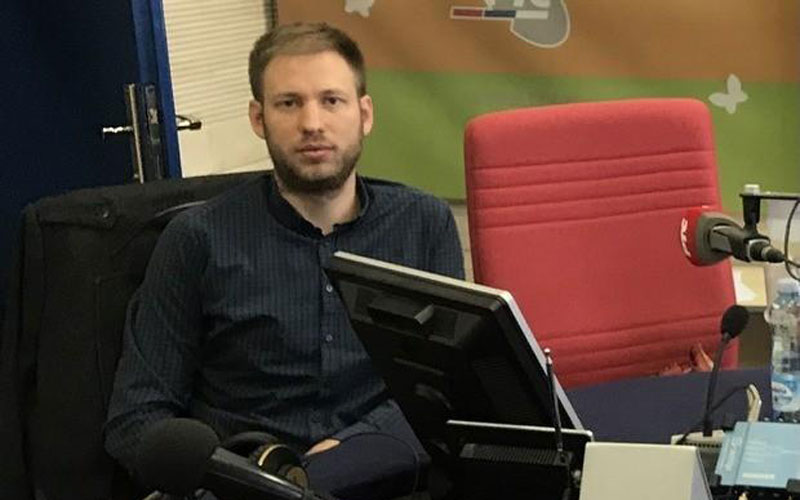 проф. др Далибор Ђукић у студију Радио Београда