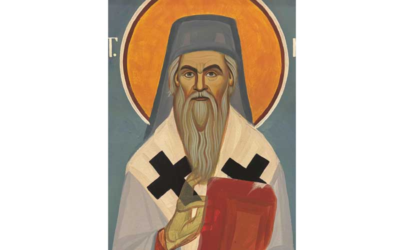 фреска светог Николаја Жичког, јереј Ђорђе поповић