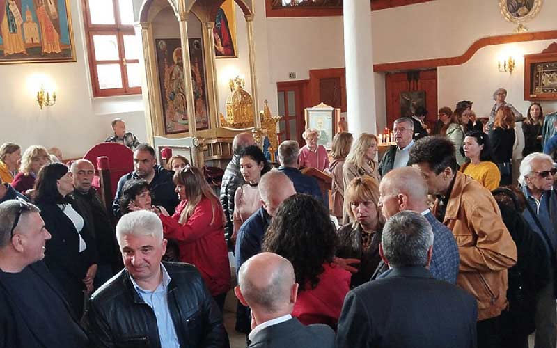 бугарски поклоници у Једрену у цркви светог Ђорђа