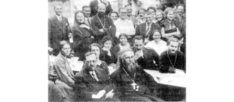 Марија Скобцова и отац Лав Жиле