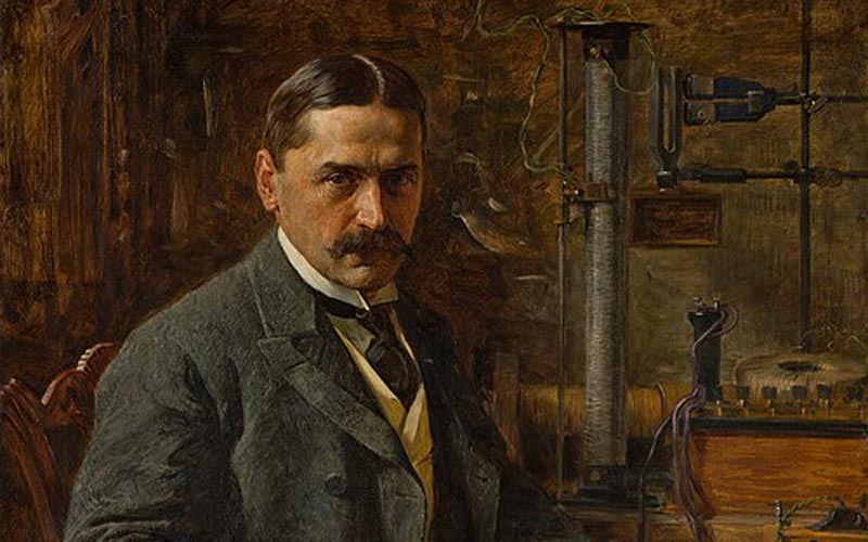 Михајло Пупин, фрагмент слике Паје Јовановића (1903.)