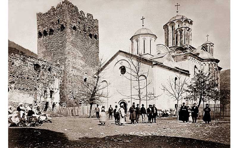 манастир Манасија, фотографија из 1875. године