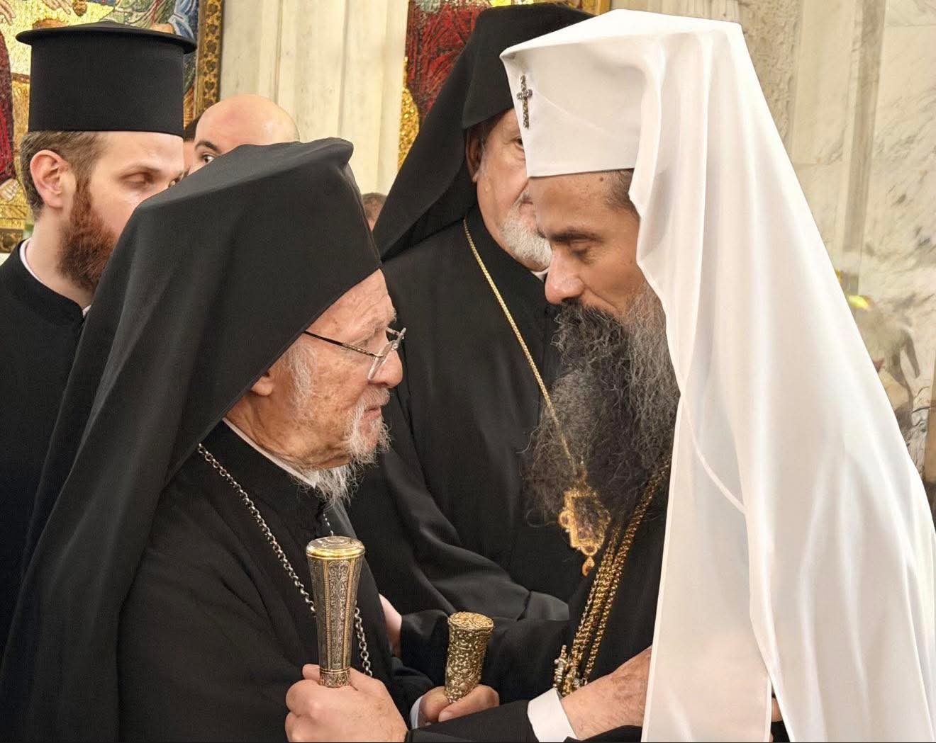 патријарси Вартоломеј и Данило у Тбилисју