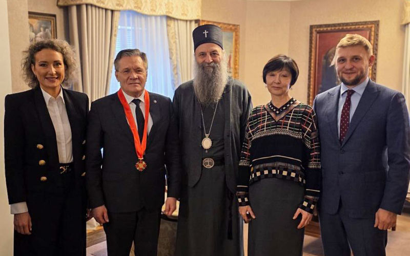 патријарх српски Алексеј и Надежда Лихачова, Јегор Скопенко и Марија Деурић