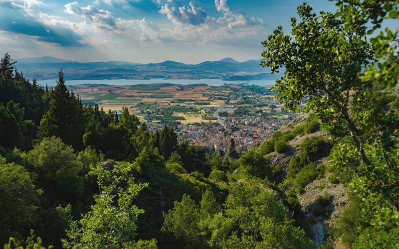 поглед из клисуре Сервиа у солунској области