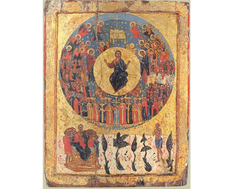Страшни суд, грчка икона, око 1700.