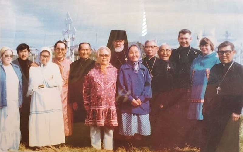 Света Олга Аљаска са мужем и пријатељима, породична фотографија