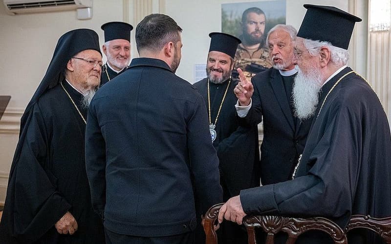 Вартоломеј са делегацијом код Зеленског 22. септембра 2025.