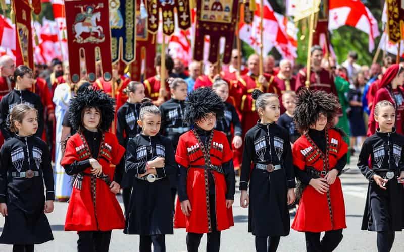 Грузици на црквеној прослави маја месеца