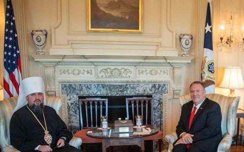 Думенко на пријему у Стејт департменту САД од стране државног секретара Мајка Помпеа, Вашингтон 23. октобар 2023., Wikimedia