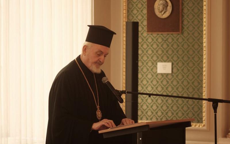 митрополит Емануил Адамакис излаже на конференцији у Вилњусу