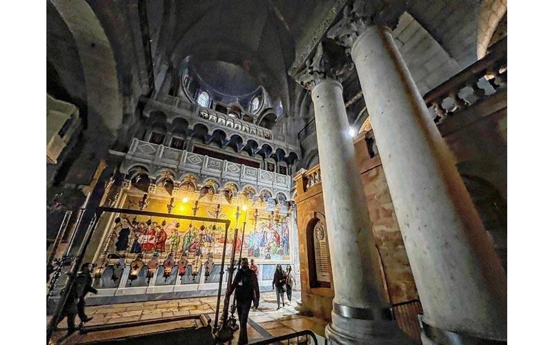 унутрашњост цркве Гроба Господњег у Јерусалиму / © David Saranga