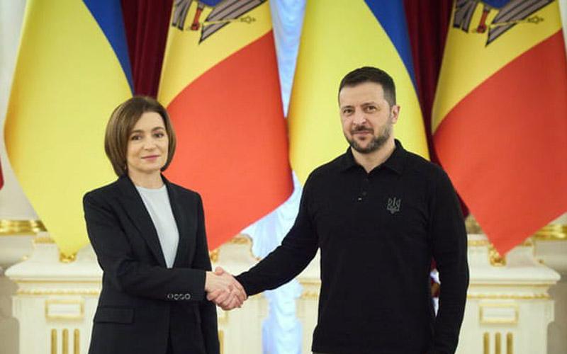 Маја Санду са Владимиром Зеленским, 25.01.2025. у Кијеву