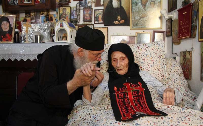 света старица Галактија са оцем Нектаријем Мулациотисом